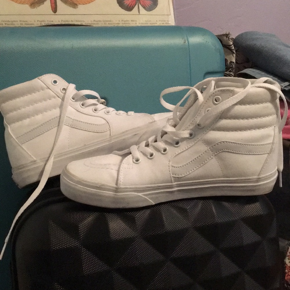 white high top vans